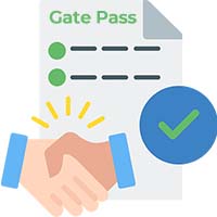 customer settlement and gatepass