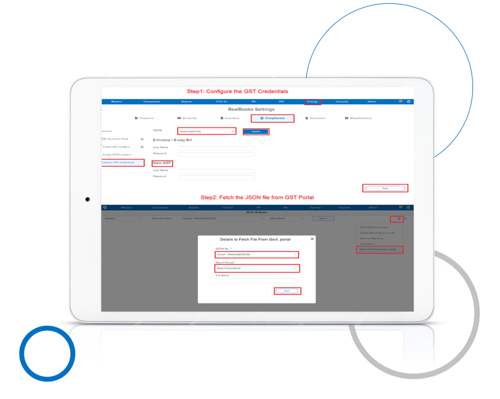 Automate the GSTR2B upload process