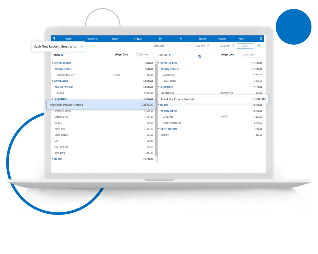 Cash Flow Report Enhancement