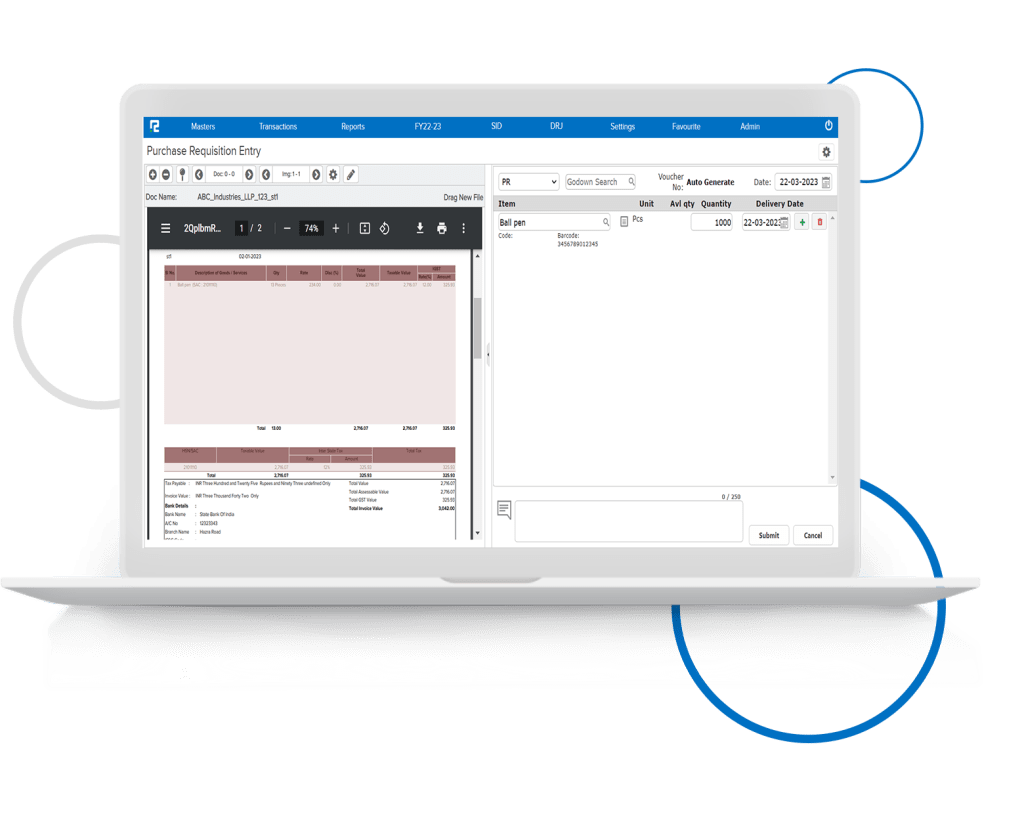 Document Attachment in Purchase Requisition