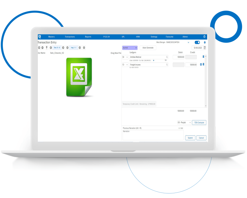 Excel File Attachment as Supporting Documents