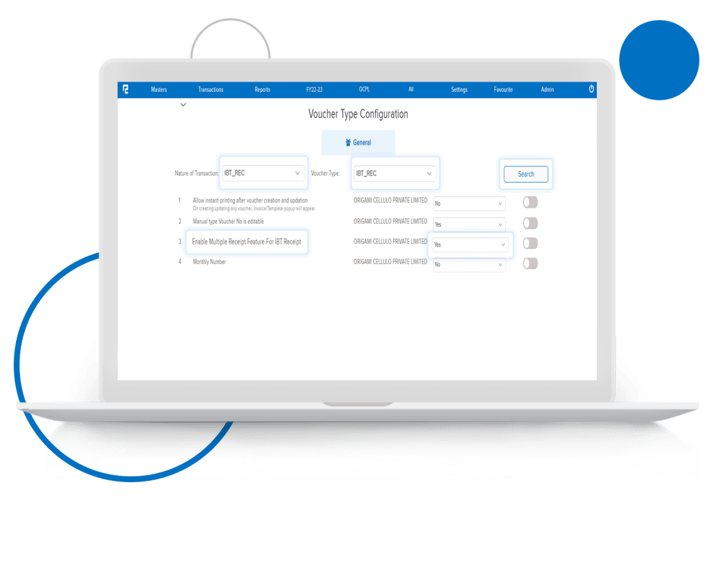 Inter-Branch Receipt Enhancement