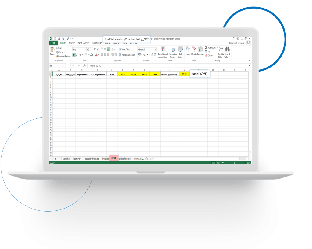 Inventory Voucher Excel Upload Modifications