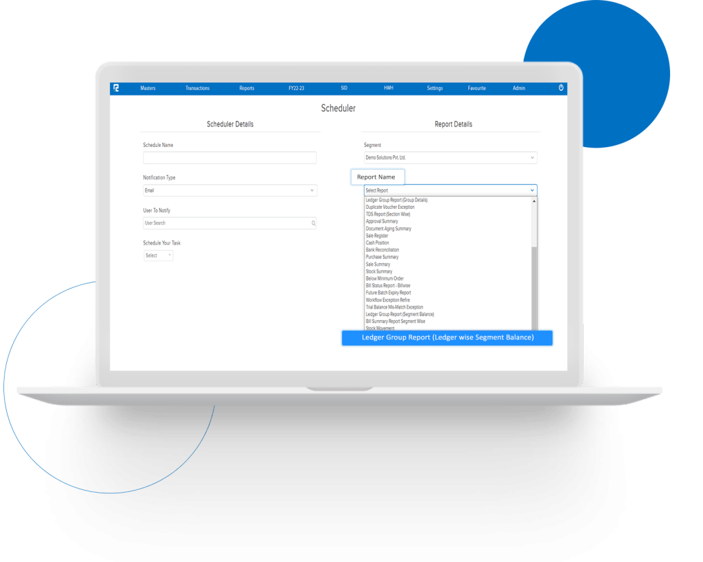 Scheduler Report Addition