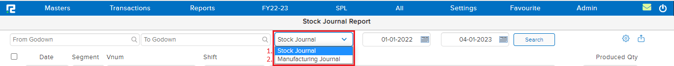 Manufacturing journal