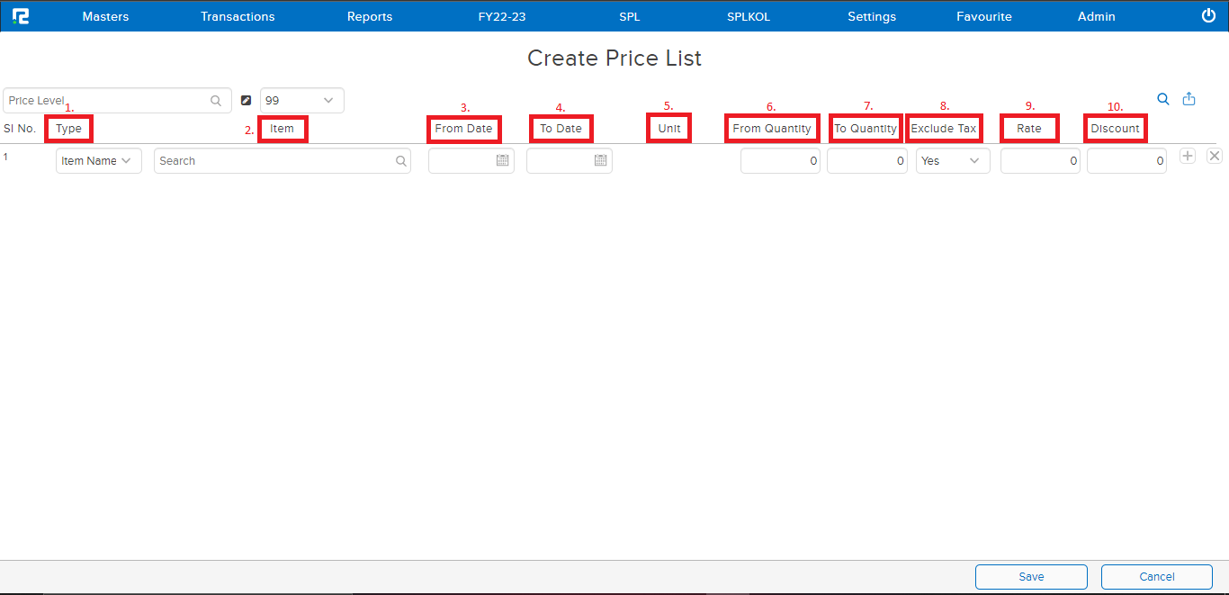 screen for creation.