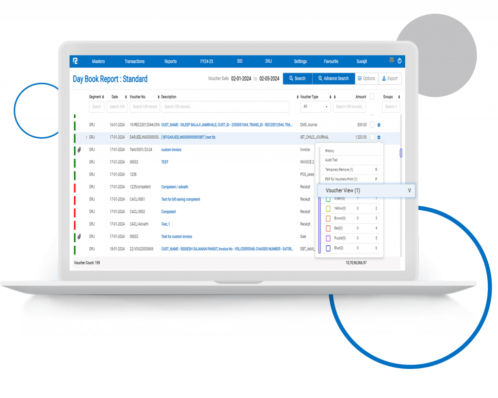 IBT Voucher Need View Option