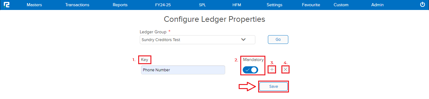 Ledger property