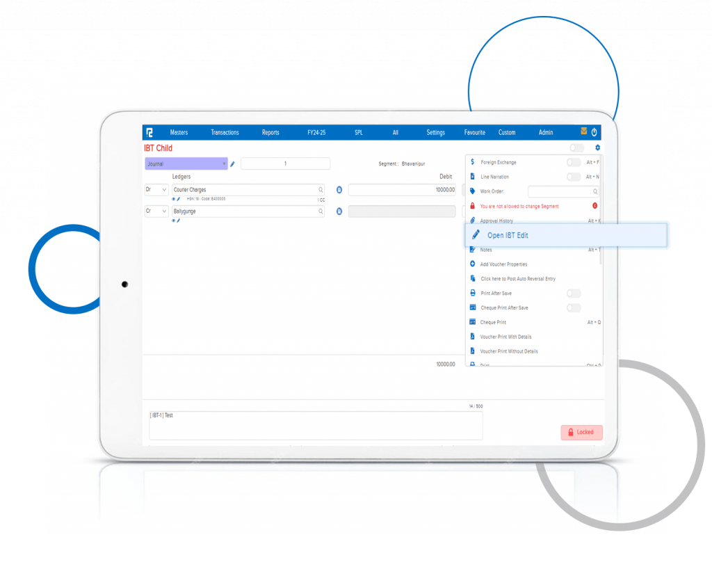 IBT Parent Entry Edit from Child Entry Tab