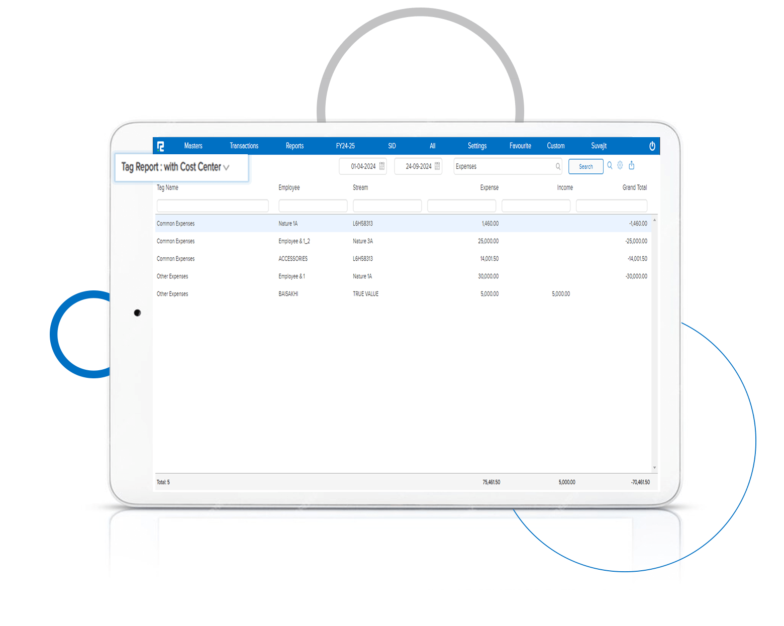 Introducing New Tag Report with Cost Center Details! - RealBooks