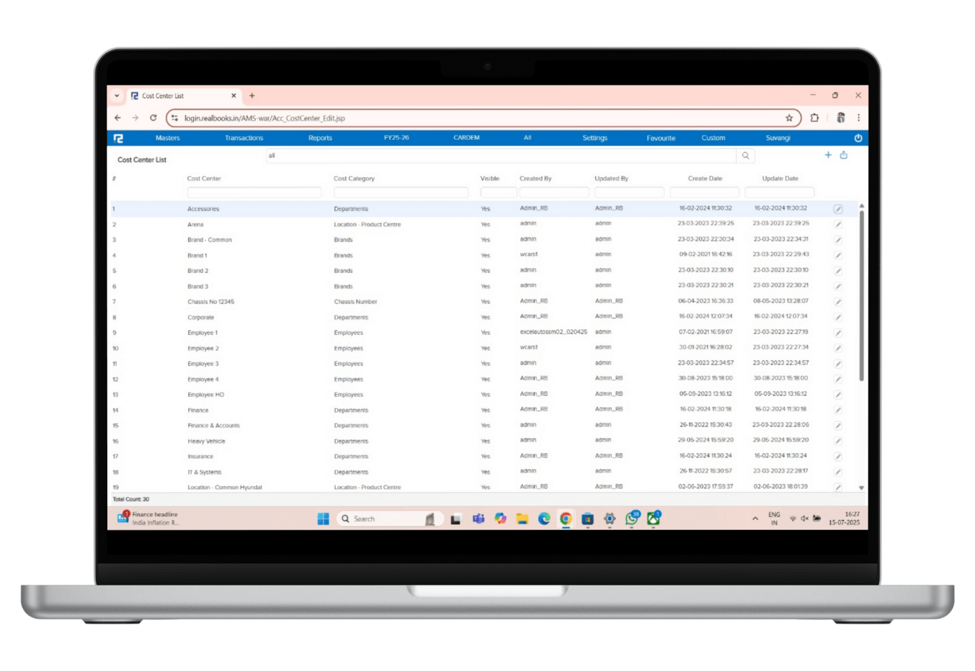 Cost Center Accounting