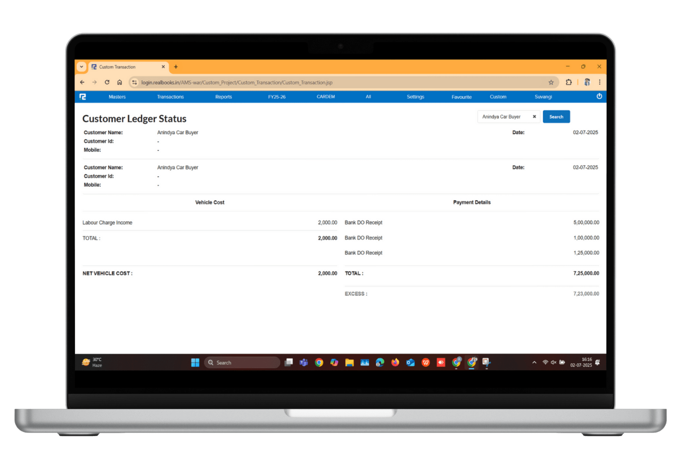 Delivery Order and Finance Tracking