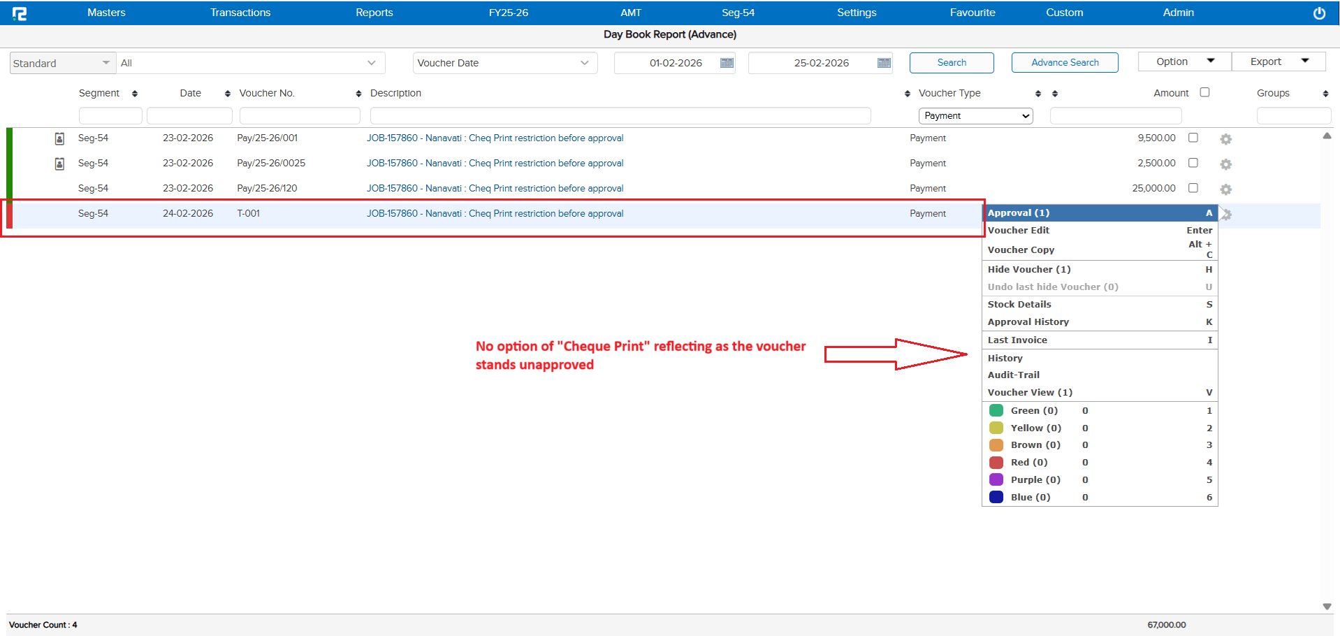 DayBook blocked