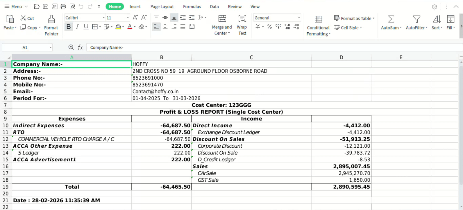 Export working