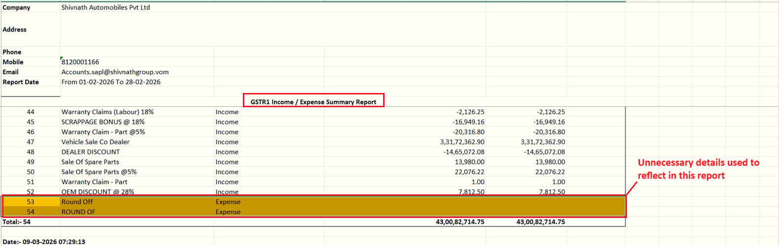 GSTR-1 data fixed