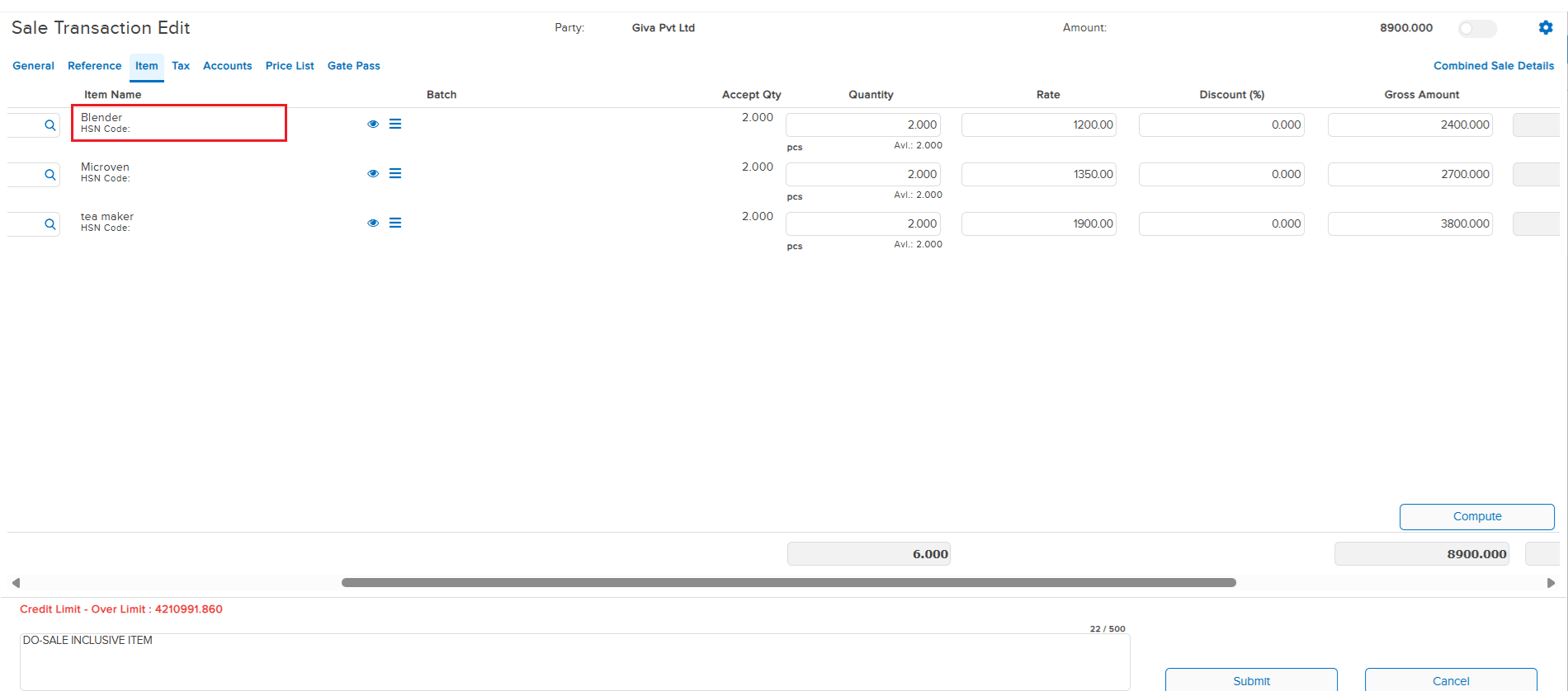 Incorrect tax calculation in DO to Sale