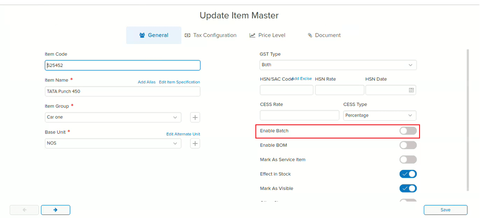 Batch auto-enabled issue