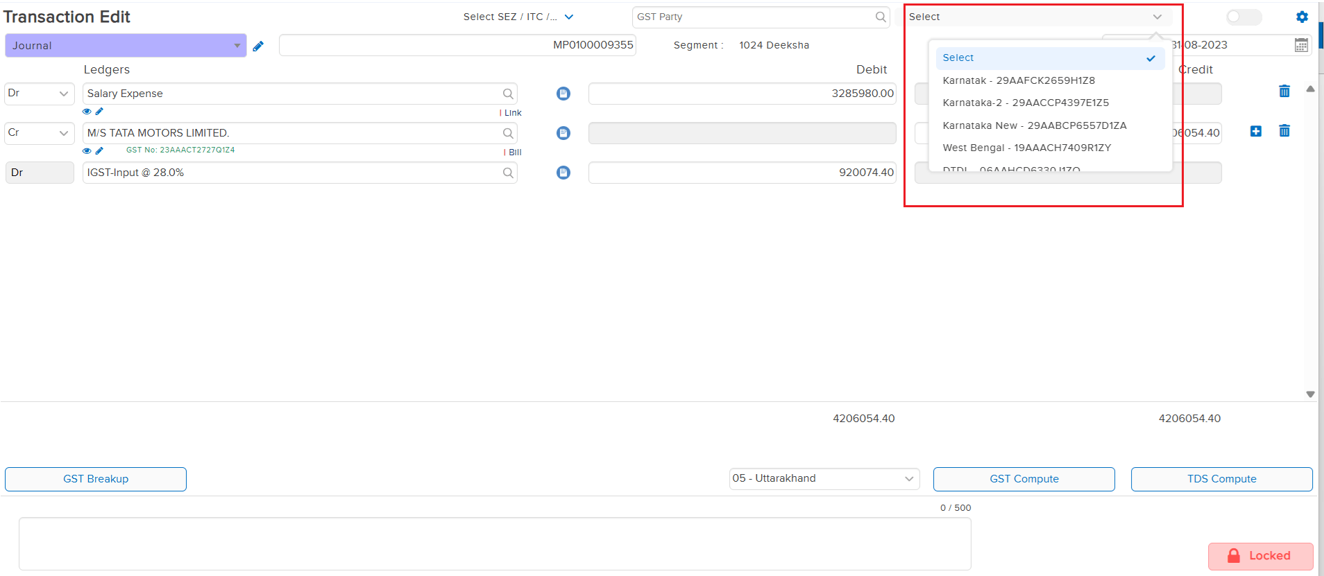 Business Place update option