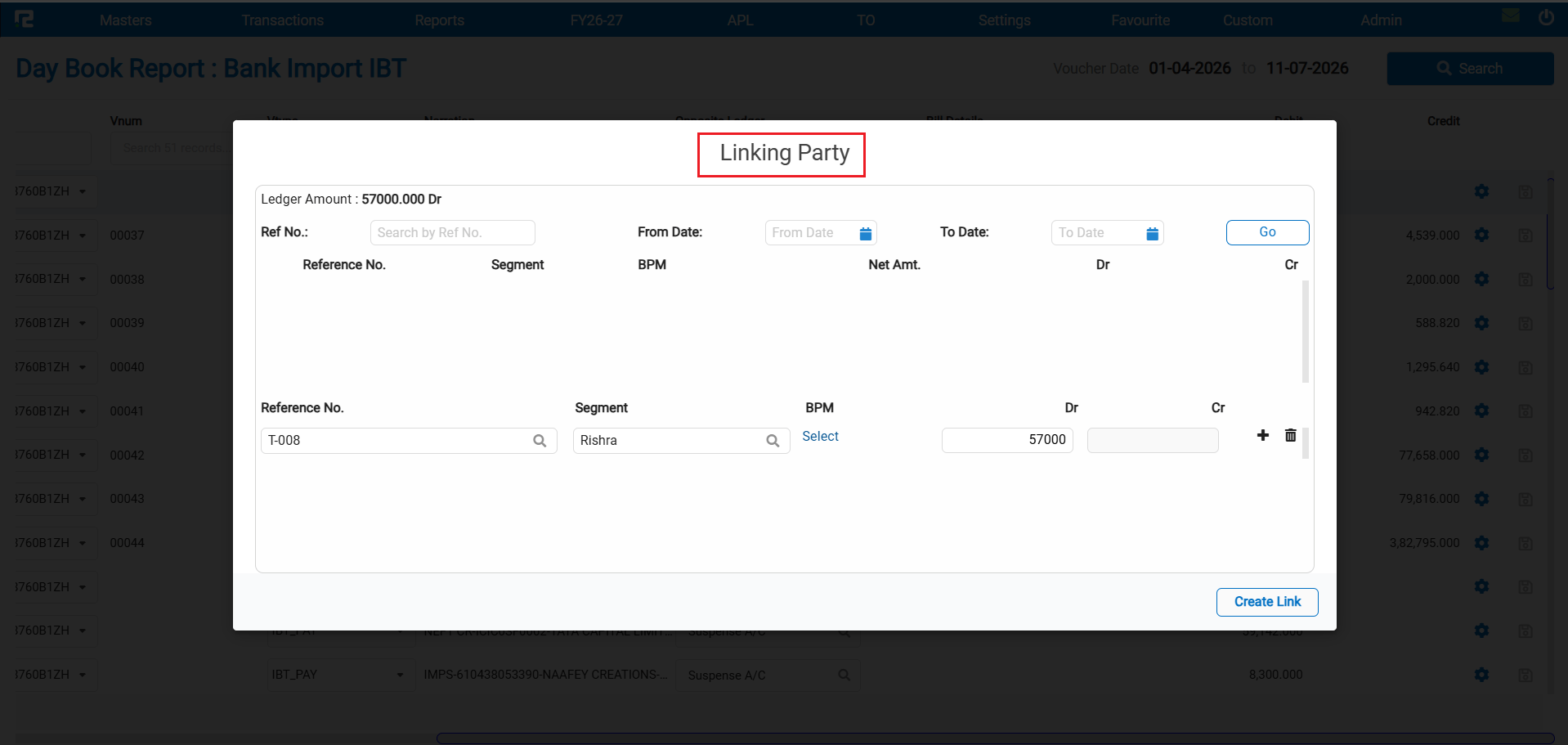 Split blocked when neither Bill nor Link enabled