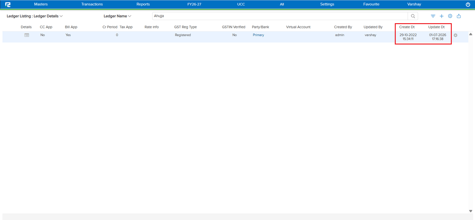 Create Dt showing correct time after fix