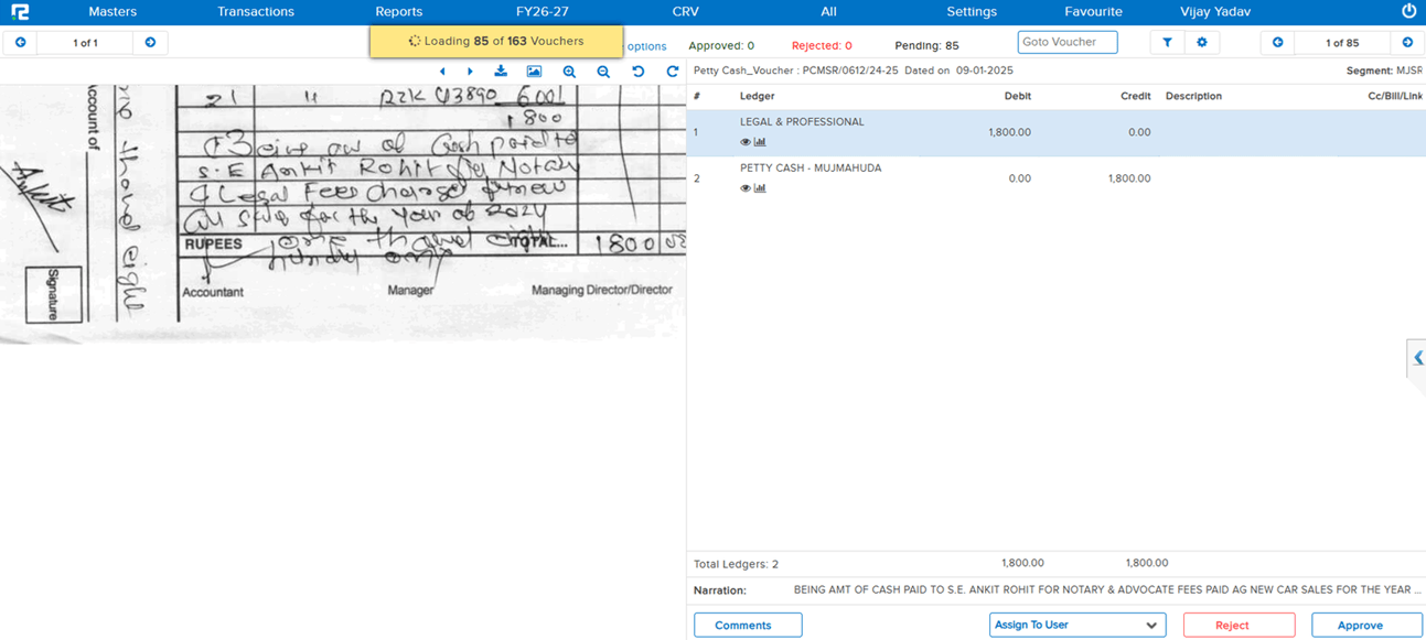 Document not loading fully in approval list viewer before fix